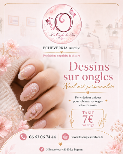 Dessin sur ongles (par doigt) 7€ttc