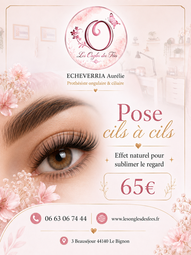 Pose Cils à Cils 65€ttc