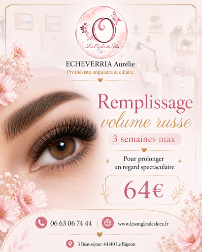 Remplissage Volume Russe 3 semaine Maxi 64€ttc