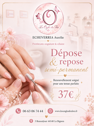 Dépose + Repose de vernis semi permanent 37€ttc
